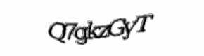 Security check image, please type the characters shown